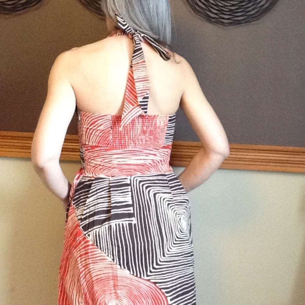 we ❤️ vera ANTHROPOLOGIE vintagey halter dress 2 - Picture 9 of 10